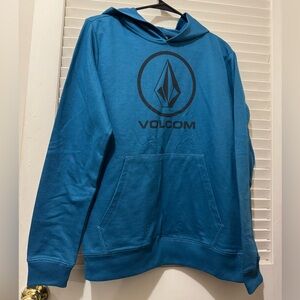 Volcom Teal Kids Hoodie with Logo